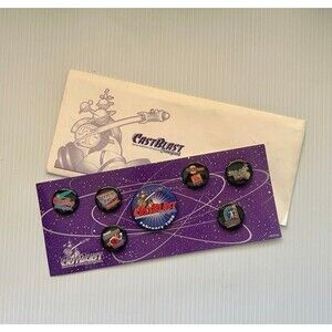 Disneyland Castmembers New Tomorrowland  "CastBlast" Commemorative Buttons 1998